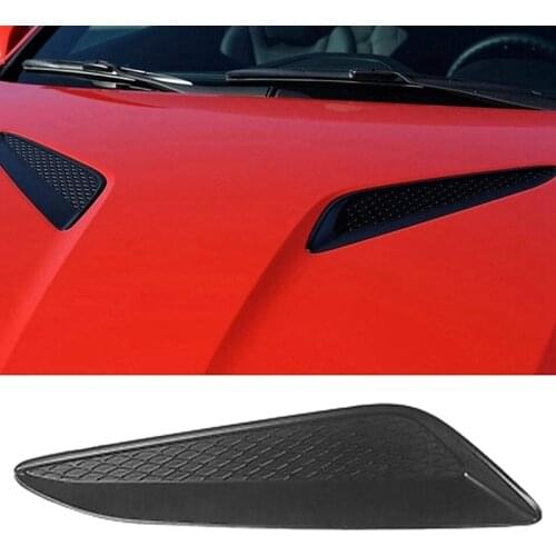 Car Side Decorative Air Vent on the Hood Air Outlet on the Hood for Hyundai Genesis Coupe 2013-2016