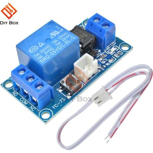 DC 5V 12V 24V 1-Channel Latching Relay Module with Touch Bistable Switch MCU Control One Channel Relay