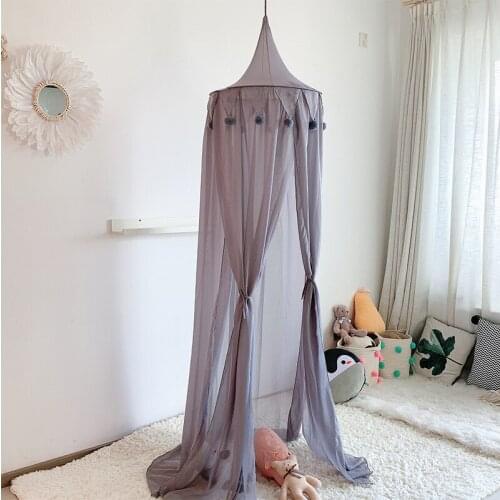 Kids Baby Bed Hanging Mosquito Net Dome Bed Room Canopy Mosquito Net Bed Cover Curtain Newborn Crib Netting Tent Kids Room Decor