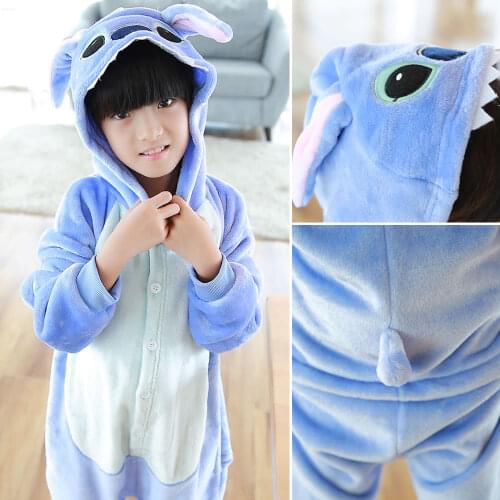 Children Onesie Kids Unicorn Tiger Pajamas Animal Cartoon Blanket Sleepers Cute Baby Costume Winter Boys Girls Licorne Jumspuit