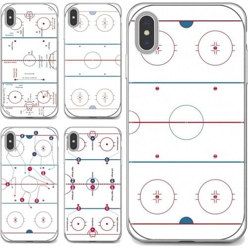 For iPhone iPod Touch 11 12 Pro 4 4S 5 5S SE 5C 6 6S 7 8 X XR XS Plus Max 2020 Soft Cover Ice Hockey Playground space Poster