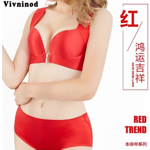 Plus Size China Red Bra Sets Women Have Good Luck Push Up Lace Bra Sets 75-120 Plus Size for Women C D E Cup Sexy Lingerie Sets