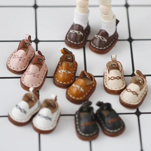 Handmade Ob11 Leather Shoes Obitsu11 Accessories (Suitable For P9, Cu-Poche ,Middle Blyth, YMY, Gsc,1/12Dolls)