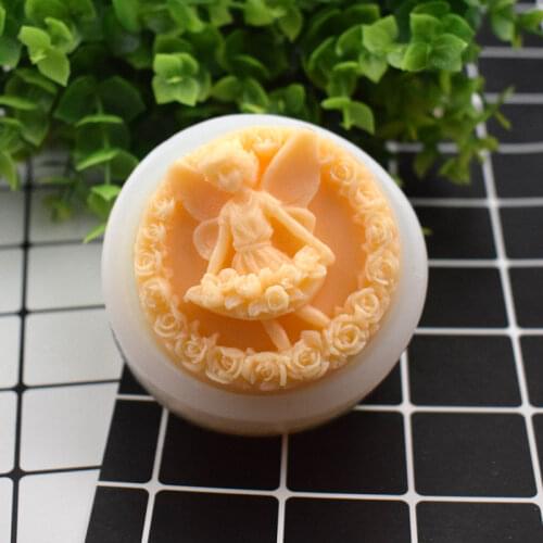 DIY Handmade Soap Mold Round Rose Soap Mould Baking Mold Chocolate Mold Candle Mould Soap Making Supplies Silicone Soap Mold