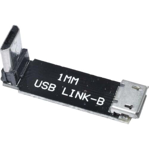 L-type Micro USB Flight Control Programmer Male to Female Extension Adapter Board USB-B for FPV Indoor RC Racing Quadcopter