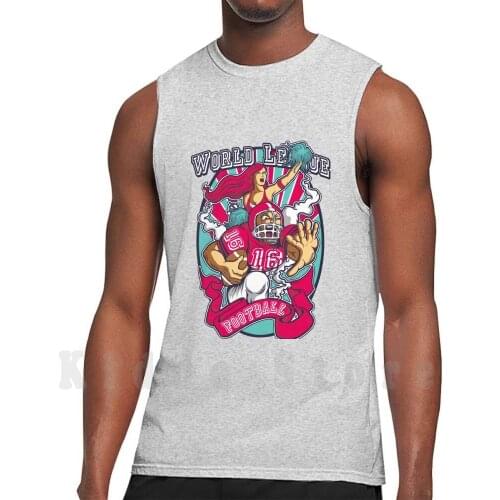 World League Football Tank Tops Vest 100% Cotton Football Soccer Ronaldo World England Team Argentina League
