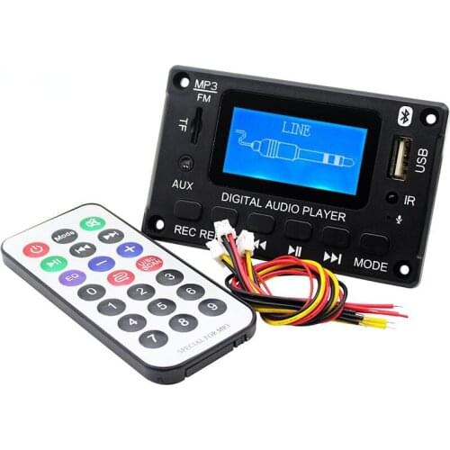 SOTAMIA MP3 Decoder Audio Board Bluetooth-compatible 5.0 DAC USB TF FM Radio Audio Player WMA FLAC Decoding With Lyrics Display