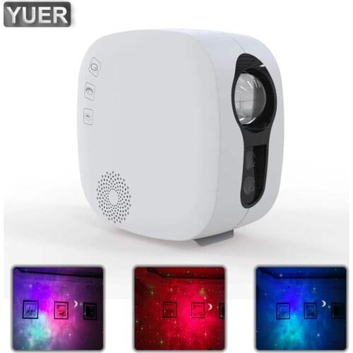 NEW Bluetooth starry sky Projector LED Night Light Free Shipping Galax Nebula Ocean Music Speaker Control Star Moon Night Lamp