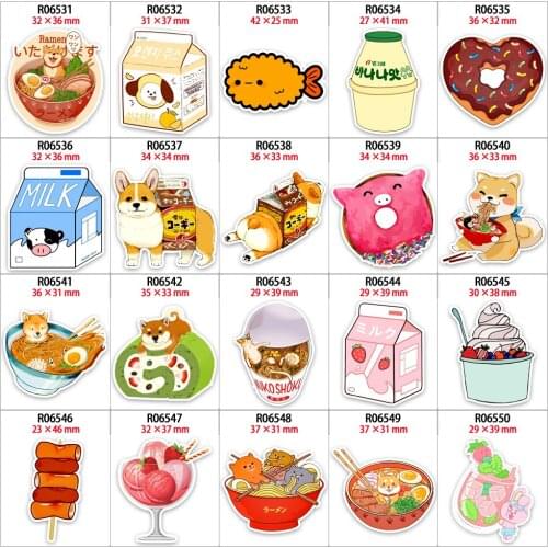 New Hot Flatback Planar Resin Printed Japanese Snacks Food 10pcs/lot for DIY Mobile Phone Case Headband Hair Bow R0653 R0654