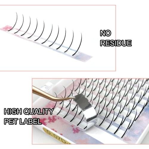 Lakanaku Soft Faux 12rows Fairy Volume Fans 0.07 C/D 8-15 Professional Matte Lashes Extension Individual Fluffy Eyelashes