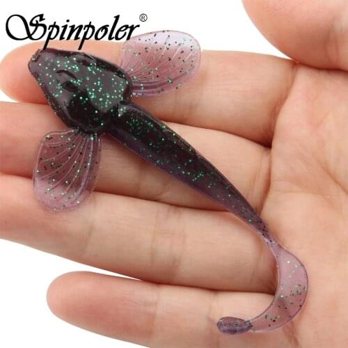 6pcs Spinpoler 3.15 inch Freshwater Fishing Lures Soft Plastic Swimbait Perch Bass Walleye Artificial Fishing baits, 8cm/4.4g