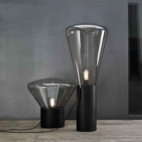 Nordic Glass Floor Light Lighting E27 Designer Art LED Floor Lamp Bedroom Living Room Dining Stand Lamp Indoor Decor Stand Light