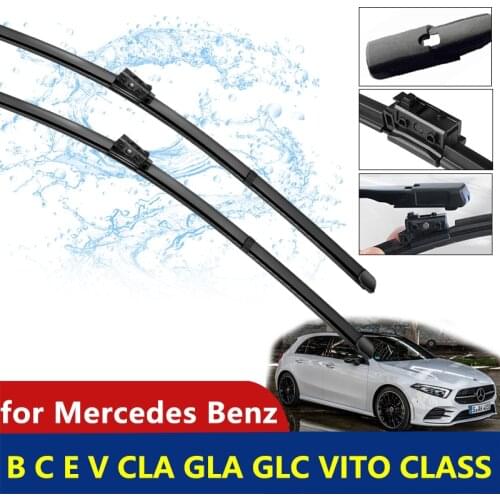 E for Mercedes Benz A B C E V CLA GLA GLC Vito Class W176 W246 W205 W213 S213 W447 C117 X156 X253 Car Accessories Car Wiper Blad