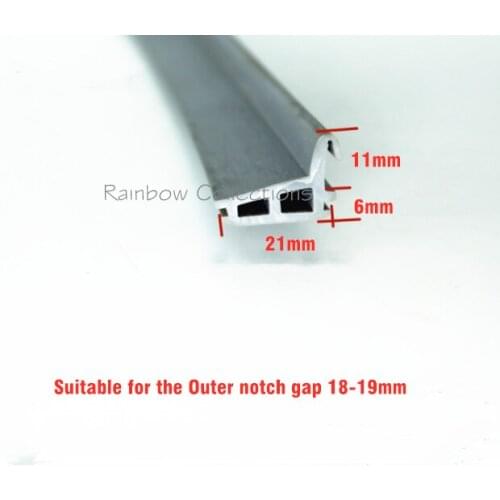 21*17mm Light Grey Silicone Rubber sealing strips aluminum door/window sealed plastic strips energy saving waterproof/Windproof