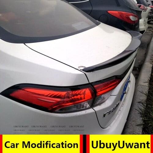 UBUYUWANT For Toyota Corolla 2019 2020 Rear Spoiler High Quality ABS Primer Color Car Tail Wing Decoration Trunk Spoiler