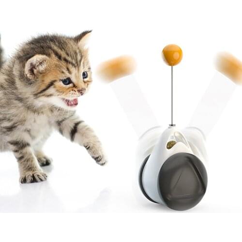 Smart Cat Toy With Wheels Automatic No Need Recharge Cat Toys Interactive Irregular Rotating Mode Funny Not Boring Pet Supplies
