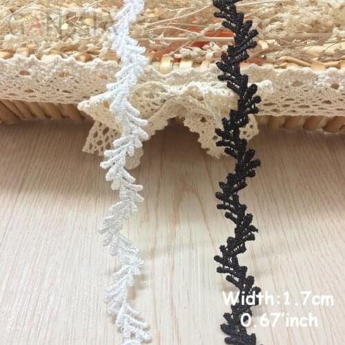 1yrd/lot Width:1.7cm Little leaf design chemical lace,Embroidered trim water soluble lace,beautiful lace for diy(ss-667)