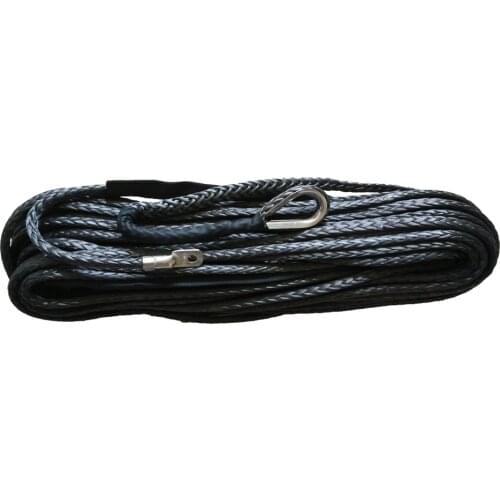 14mm x 45m gray synthetic winch rope for 4wd/utv/4x4/atv/offroad