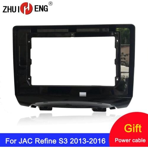 ZHUIHENG 2 Din Car Radio Fascia frame for JAC Refine S3 2013-2016 car DVD GPS Panel Dash Kit Installation Frame Trim Bezel