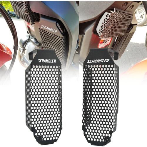 Motorcycle Radiator Oil Cooler Cover Guard Protector Grille For Ducati Scrambler 800 /Flat Tracker Pro /Urban Enduro /Icon Dark