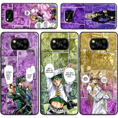 Jojos Bizarre Adventure Case For Xiaomi Redmi Note 9 7 8 Pro A 9C 8T 9S Mi Note 10 Lite Ultra 9T POCO X3 F2 Pro