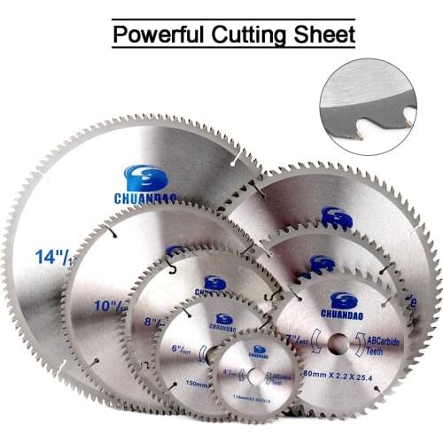 Carbide Circular Saw Blade Discs Cutting Power Tool Cutting Aluminum and Wood Cutter Wood Cutting Disc 4-14" 30 Teeth-120 Teeth