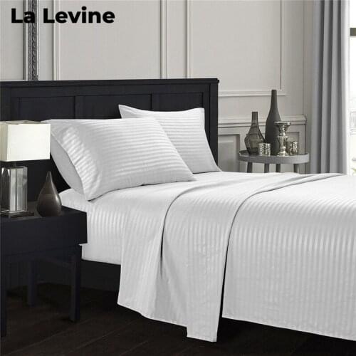 Hotel Comforter Bedding Sets Luxury Stripe Bedcover Bedsheet Pillowcase Queen King Size Bedlinen Bedspread Home Textile Bedding