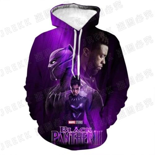 Cool Black Panther Hoodie Men Women Children Sweatshirts 3D Print Pullover Streetwear Boy Girl Kids Fashion Casual Coat Clothing