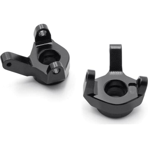 KYX Racing Aluminum Alloy Front Steering Knuckles Upgrades Parts Accessories for RC Crawler Car Axial SCX24 Deadbolt 90081