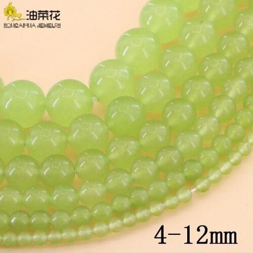 Fashion 4-14mm Round Bead Jaspers Olive Stone DIY Accessories Making Design Girl Wedding Christmas Gift Jewelry Wholesale Price