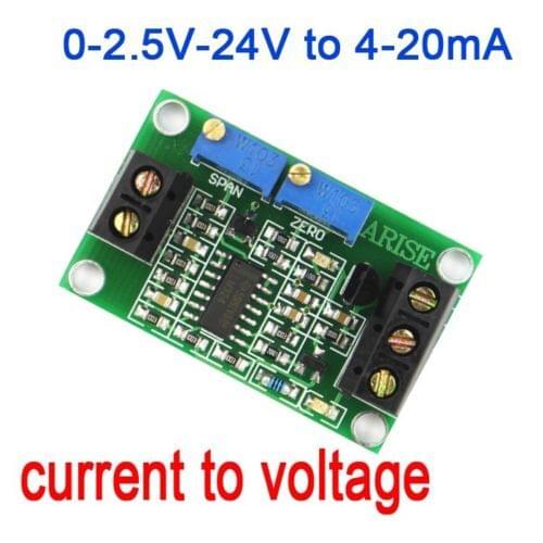 Voltage to current module 0-2.5V3.3V 5V 10V 15V 24V to 4-20mA current transmitter POWER Supply voltage: 7-30DC 12v 24v