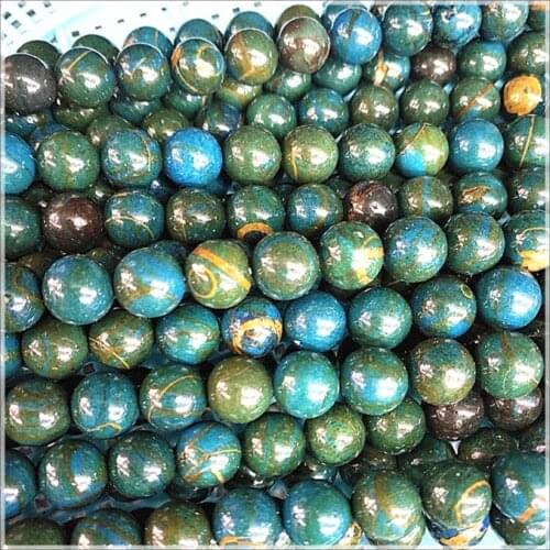 Nature blue malachite stone round ball shape 4mm 6mm 8mm 10mm 12mm natural semi precious stone beads accessories