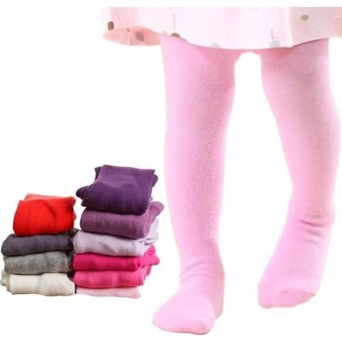 New childrens pantyhose solid color for 0-24months baby newborn baby leggings