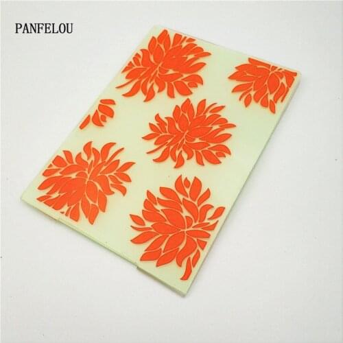 PANFELOU Easter Petals dance Embossing folders Plastic For Scrapbooking DIY Template Fondant Cake Photo Album Card Making