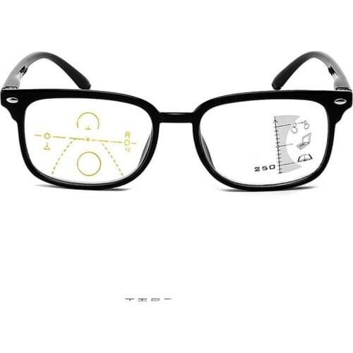 CLARA VIDA Anti-blue Light Progressive Multi-focal Presbyopia Glasses for Men and Women Reading Glasses +1.0 +1.5 +2.0 To +4.0