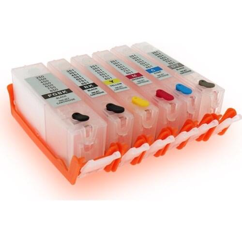 Empty Refillable Ink Cartridges 450 451 For Canon PIXMA MG6340 MG7140 iP8740 MG7540 With ARC Chips 6PCS On High Quality