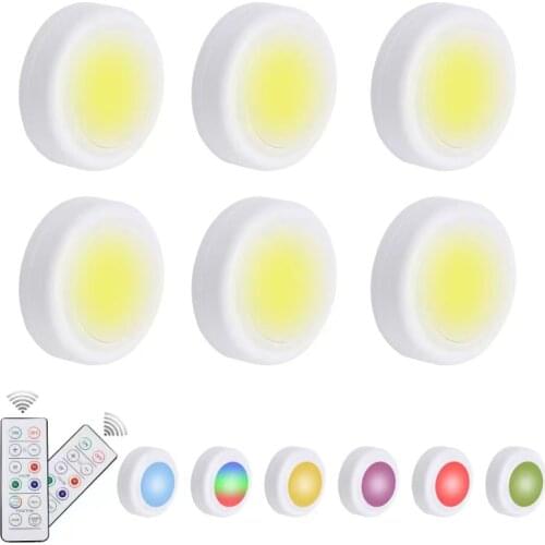 13 Colors RGB Lamp Under Cabinet Lights Party Lighting Backlight For Cabinets Night Light On Batteries