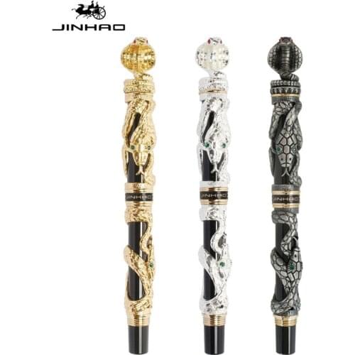 3 colour Jinhao 8888 Luxury gifts pen Gold Horror Cobra Business office fountain pen New
