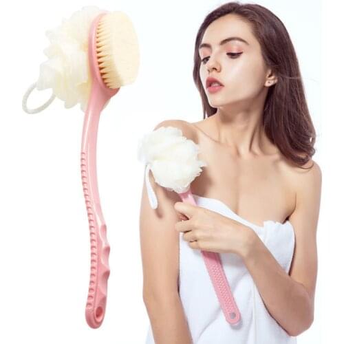 Long Handle Back Brush Body Scrubber Bath Shower Exfoliating Scrub Skin Massages Cleaning Shower Bathing Brush Tool 2021 NEW