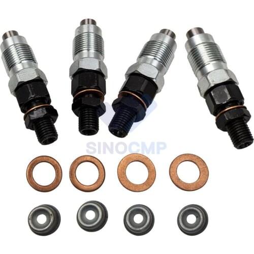 4X Fuel Injectors 16454-53900 16454-53905 for Kubota V2203 V2003 V1903 D1703 Engine 16454-53000 16454-53903