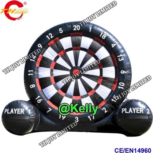Commercial high quality inflatable foot dart board for kids n adults, pvc tarpaulin inflatable dart board, soccer kick dart game