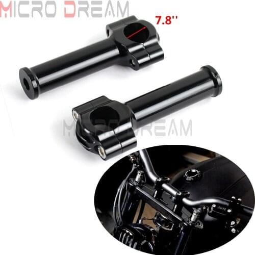 1''(25.4mm) Rough Craft Handlebar Risers Mount Clamp Rise 5" For Harley Yamaha Suzuki Honda Chopper Bobber Vintage Cafe Racer