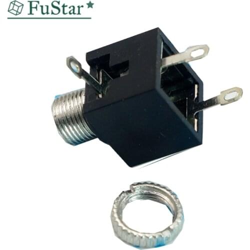 10Pcs Good Quality PJ201M 2.5mm Female Audio Connector 3 Pin DIP Headphone Jack Socket Mono Channel PJ-201M