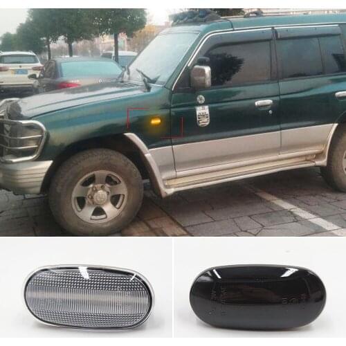 2PCS For Mitsubishi Pajero Mirage Legnum Gelent 1998-2005 Dynamic Side Marker Turn Signal Sequential Blinker indicator Lights