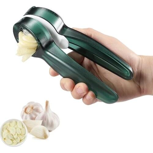 2-in-1 Multifunctional Garlic Masher Manual Grinder Slicer Stainless Steel Ground Meat Chopped Ginger Juicer Creative Household