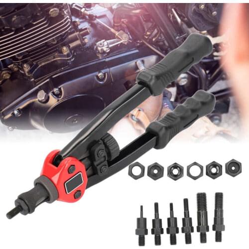 BT-605 Manual Rivet Gun Heavy Duty M3 M4 M5 M6 M8 M10 M12 Hand Riveter Set Iron Alloy Easy Automatic Rivet Tool For Home DIY