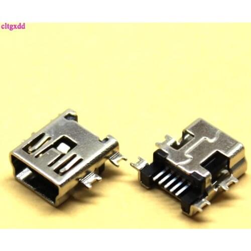 Cltgx 10pcs G36Y Mini USB 5pin Female Socket Connector 4foot for Tail Charging Mobile Phone Data Interface Sale at a Loss Brazil