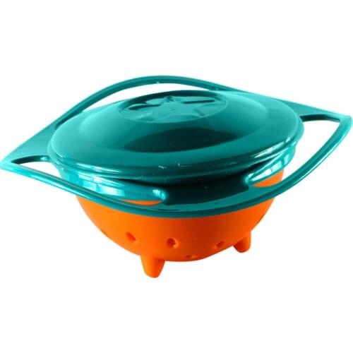 Baby Feeding Learning Dishes Practical Design Kids Rotary Balance Bowl Novelty Gyro Umbrella Bowls 360 Rotate Spill-Proof Bowl