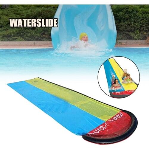 Racing Water Slide with Combination of Red Blue and Yellow Durable Water-Proof Inflatable Convenient Suit for Outdoor MUMR999