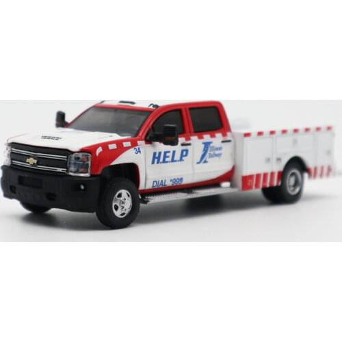 Greenlight 1:64 2018 Chevrolet Silverado 3500 HD Illinois Help Pickup Truck Loose "HELP"